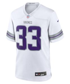 Alternative view of Aaron Jones Minnesota Vikings Nike Alternate Game Player Jersey - White