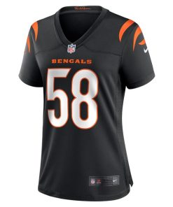 Alternative view of Joseph Ossai Cincinnati Bengals Nike Women's Game Jersey - Black