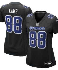 CeeDee Lamb Dallas Cowboys Nike Women's Fashion Game Jersey - Carbon Black
