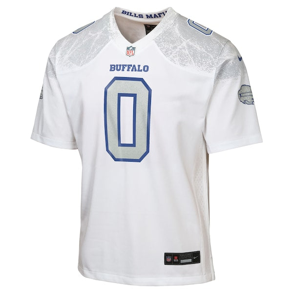 Keon Coleman Buffalo Bills Nike Youth 2025 Rivalries Collection Game Jersey - White - Image 2