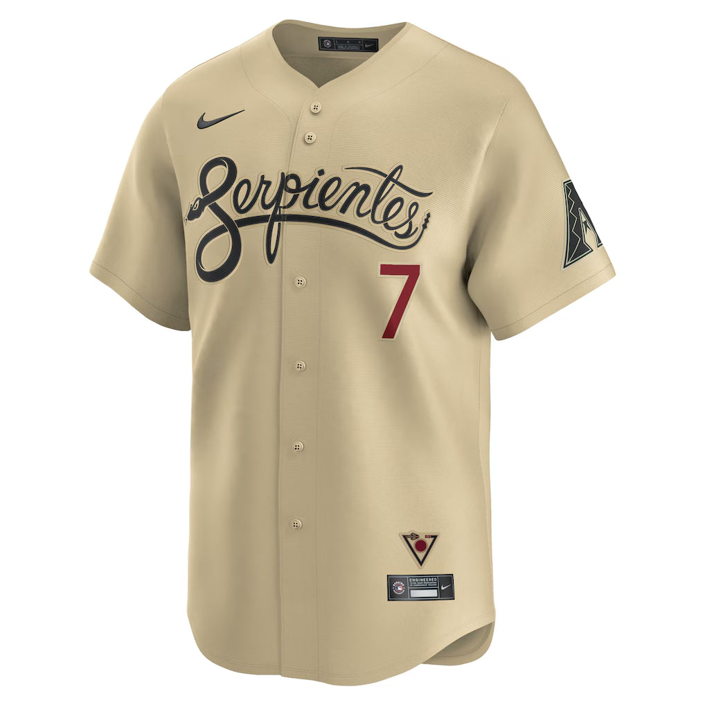 Corbin Carroll Arizona Diamondbacks Nike City Connect Limited Player Jersey - Sand - Image 2
