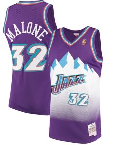 Karl Malone Utah Jazz 1996/97 Hardwood Classics Swingman Jersey - Purple