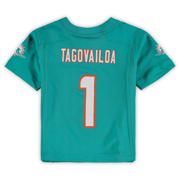 Tua Tagovailoa Miami Dolphins Nike Toddler Game Jersey - Aqua - Image 3
