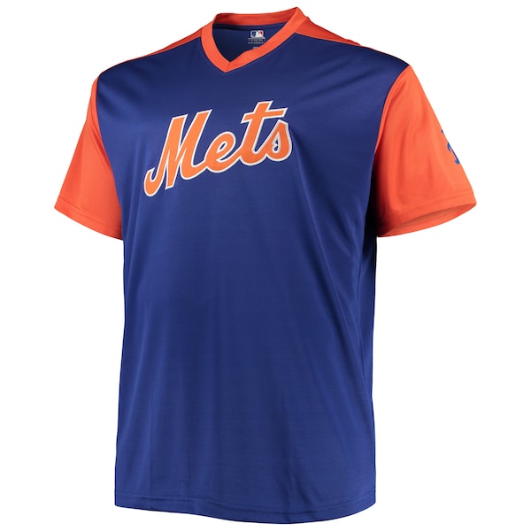 Mike Piazza New York Mets Cooperstown Collection Replica Player Jersey - Royal/Orange - Image 2