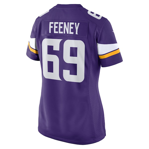 Dan Feeney Minnesota Vikings Nike Women's Team Game Jersey - Purple - Image 3