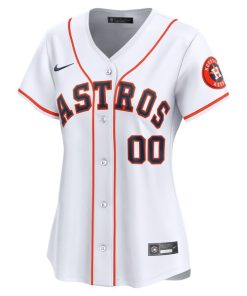 Alternative view of Houston Astros Nike Women's Home Limited Custom Jersey - White