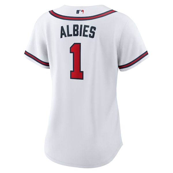 Ozzie Albies Atlanta Braves Nike Women's Home Replica Jersey - White - Image 3