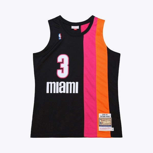 Dwyane Wade Miami Heat 2005-06 Hardwood Classics Authentic Jersey - Black