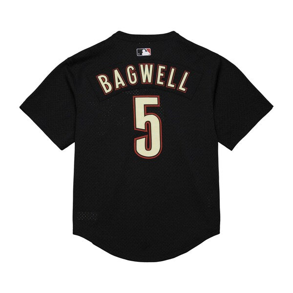 Jeff Bagwell Houston Astros Cooperstown Mesh Batting Practice Jersey - Black - Image 3