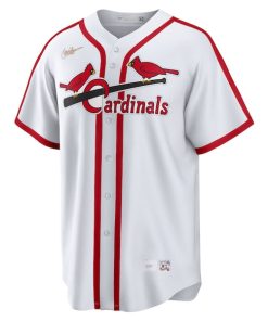 Alternative view of Ozzie Smith St. Louis Cardinals Nike Home Cooperstown Collection Player Jersey - White