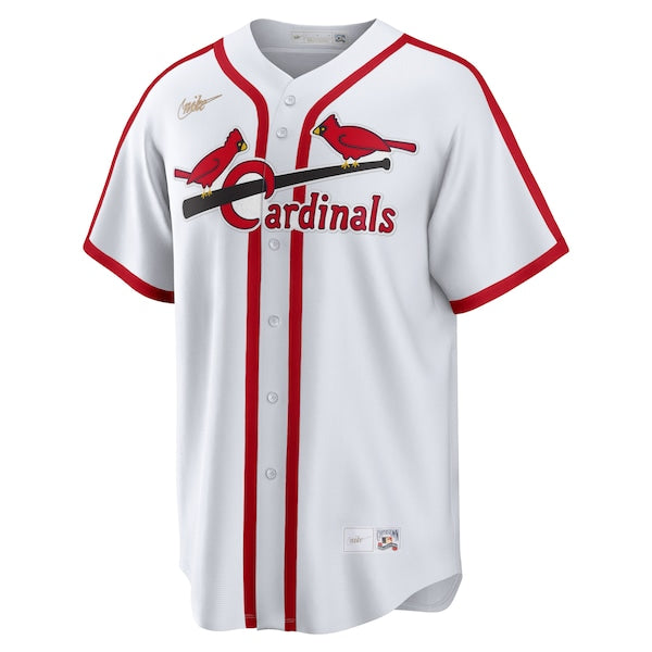 Stan Musial St. Louis Cardinals Nike Home Cooperstown Collection Player Jersey - White - Image 2