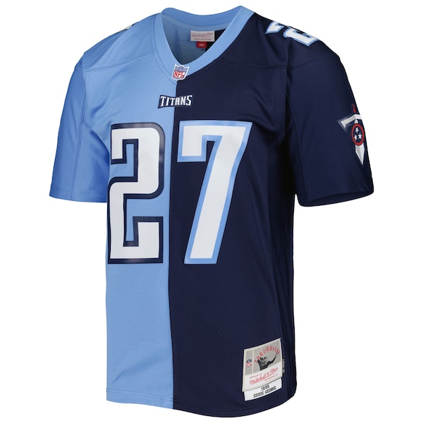 Eddie George Tennessee Titans 1999 Split Legacy Replica Jersey - Navy/Light Blue - Image 3
