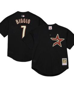 Craig Biggio Houston Astros Cooperstown Mesh Batting Practice Jersey - Black