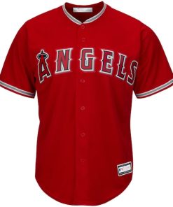 Alternative view of Mike Trout Los Angeles Angels Big & Tall Replica Player Jersey - Red