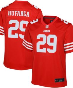 Talanoa Hufanga San Francisco 49ers Nike Youth Game Jersey - Scarlet