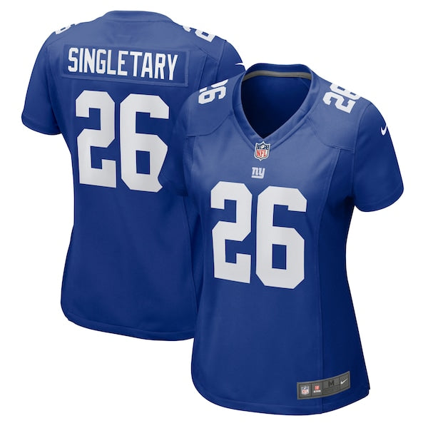 Devin Singletary New York Giants Nike Women's Game Jersey - Royal/Red - Image 2
