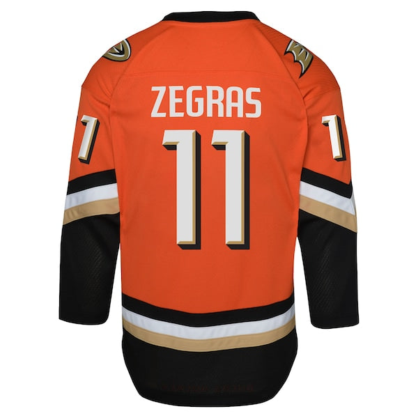 Trevor Zegras Anaheim Ducks Preschool Replica Player Jersey - Orange - Image 3