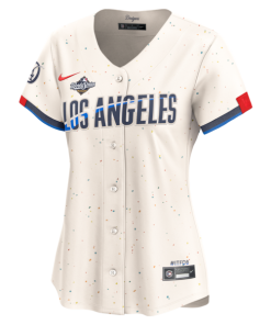 Alternative view of Los Angeles Dodgers Nike Women's 2025 World Series City Connect Limited Jersey - Cream