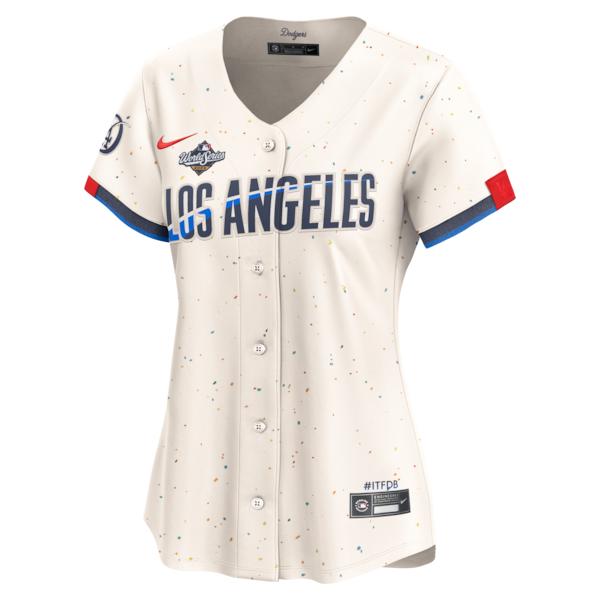 Los Angeles Dodgers Nike Women's 2025 World Series City Connect Limited Jersey - Cream - Image 2