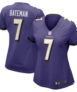 Rashod Bateman Baltimore Ravens Nike Women's Game Jersey - Purple