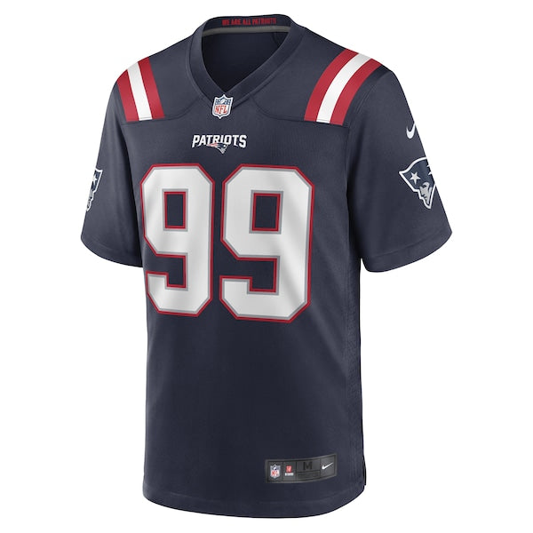 Keion White New England Patriots Nike 2023 NFL Draft Pick Game Jersey - Navy - Image 2