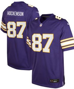 T.J. Hockenson Minnesota Vikings Nike Youth Game Jersey - Purple