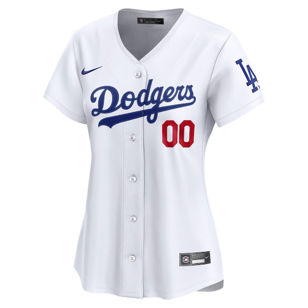 Los Angeles Dodgers Nike Women's Home Limited Custom Jersey - White - Image 2