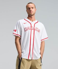 Canada Baseball Nike 2026 World Baseball Classic Home Stadium Jersey - White