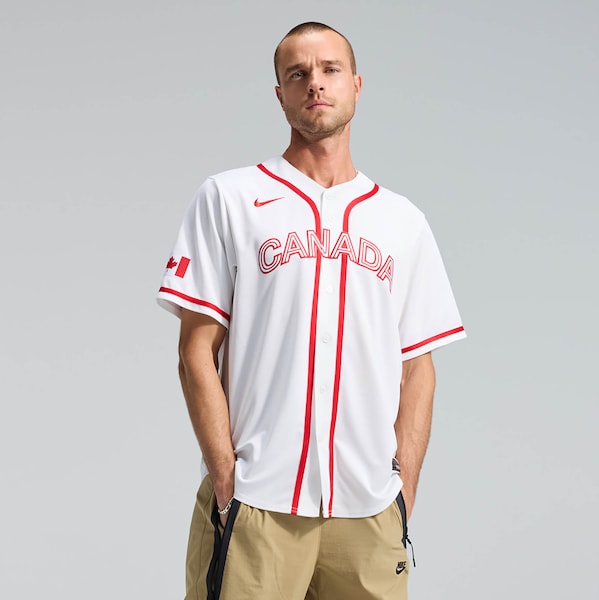 Canada Baseball Nike 2026 World Baseball Classic Home Stadium Jersey - White