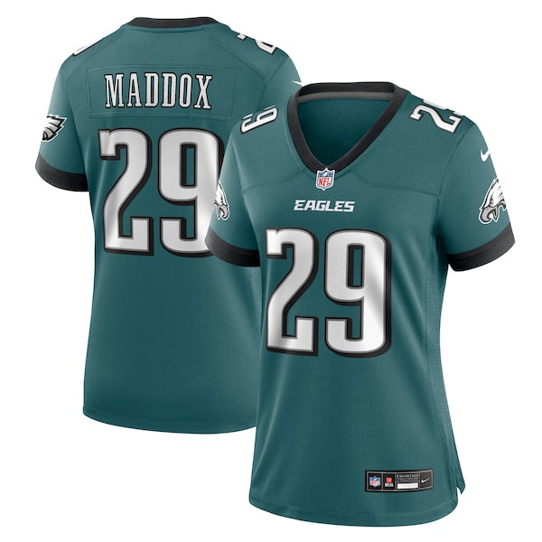 Avonte Maddox Philadelphia Eagles Nike Women's Team Game Jersey - Midnight Green - Image 2