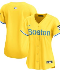 Boston Red Sox Nike Women's City Connect Limited Jersey - Gold