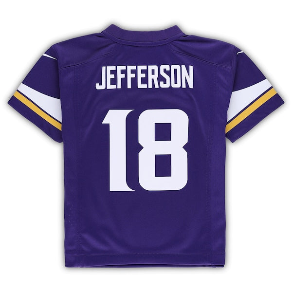 Justin Jefferson Minnesota Vikings Nike Preschool Game Jersey - Purple - Image 3