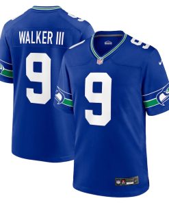 Kenneth Walker III Seattle Seahawks Nike Throwback Player Game Jersey - Royal