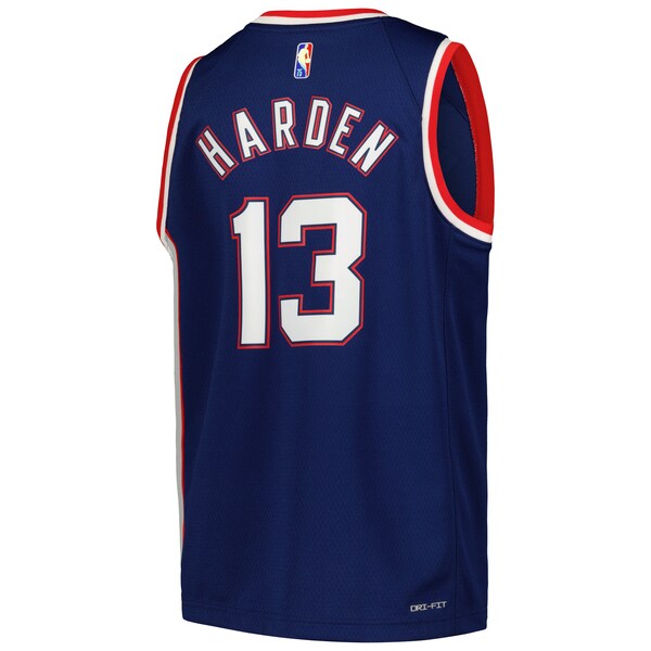 James Harden Brooklyn Nets Nike Youth Swingman Jersey - City Edition - Navy - Image 3