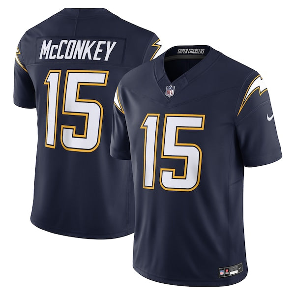 Ladd McConkey Los Angeles Chargers Nike Alternate Super Chargers Vapor F.U.S.E. Limited Jersey - Navy/Gold/Powder Blue - Image 2