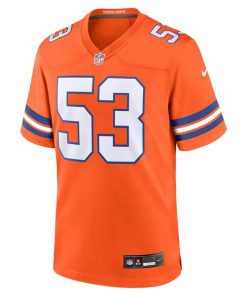 Alternative view of Randy Gradishar Denver Broncos Nike Mile High Collection 1977 Throwback Retired Player Game Jersey - Orange
