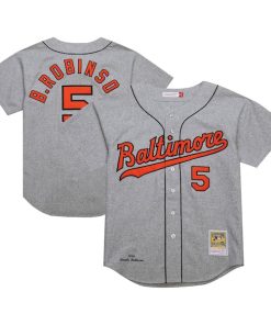 Brooks Robinson Baltimore Orioles Cooperstown Collection 1966 Authentic Jersey - Gray