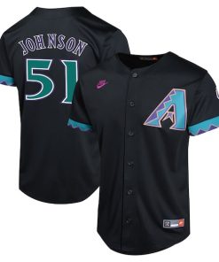 Randy Johnson Arizona Diamondbacks Nike Youth Cooperstown Collection Limited Player Jersey - Black