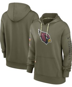 Arizona Cardinals Nike Women's Salute To Service Performance Pullover Hoodie - Olive