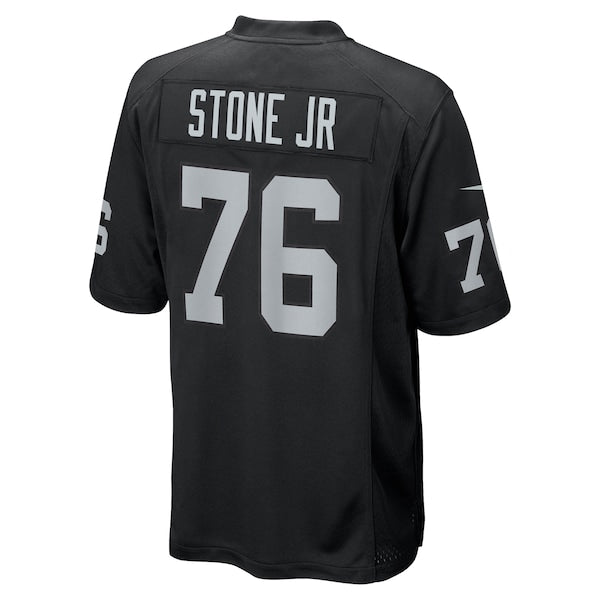 Ron Stone Jr. Las Vegas Raiders Nike Team Game Jersey - Black - Image 4