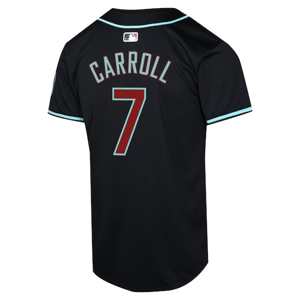 Corbin Carroll Arizona Diamondbacks Nike Youth Alternate Limited Player Jersey - Black - Image 3