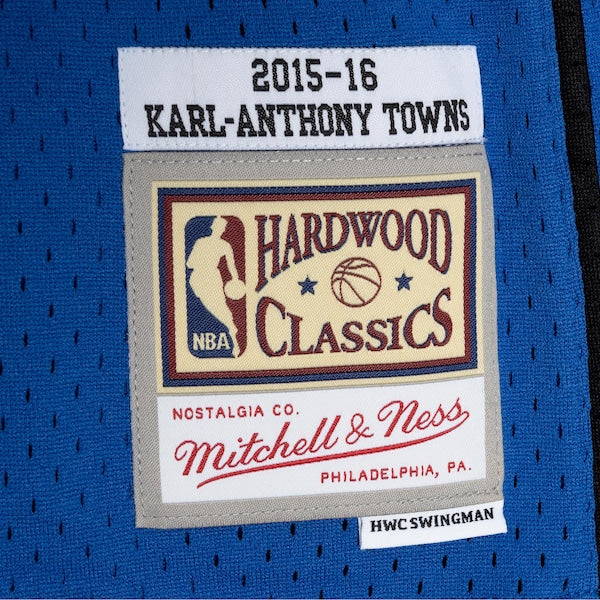 Karl-Anthony Towns Minnesota Timberwolves 2015/16 Swingman Jersey - Blue - Image 5