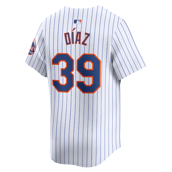 Edwin Diaz New York Mets Nike Home Limited Player Jersey - White - Image 3