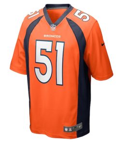 Alternative view of Ronnie Perkins Denver Broncos Nike  Game Jersey -  Orange