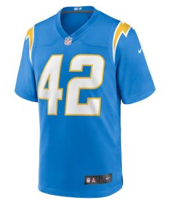 Alternative view of Elijah Dotson Los Angeles Chargers Nike Team Game Jersey -  Powder Blue