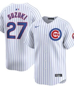 Seiya Suzuki Chicago Cubs Nike Home Limited Player Jersey - White