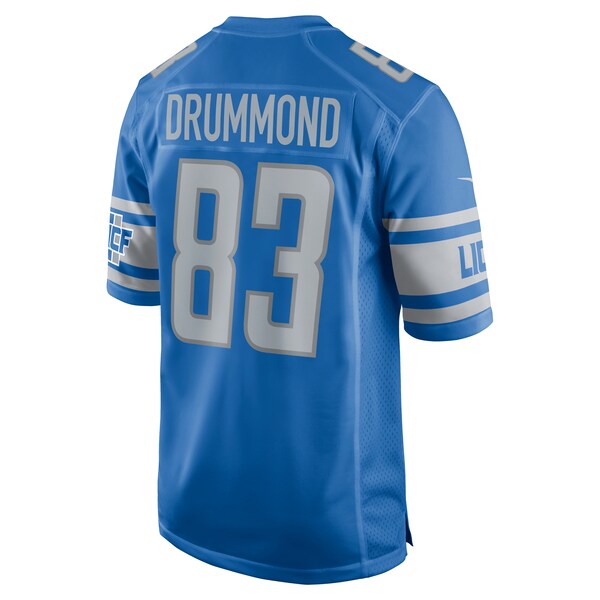 Dylan Drummond Detroit Lions Nike Team Game Jersey - Blue - Image 3