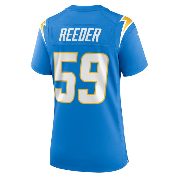 Troy Reeder Los Angeles Chargers Nike Women's Team Game Jersey - Powder Blue - Image 3