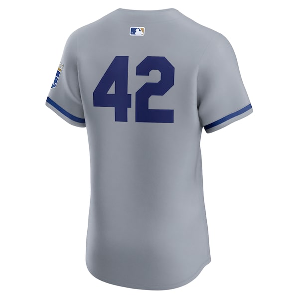 Kansas City Royals Nike Road 2024 Jackie Robinson Day Elite Jersey - Gray - Image 3