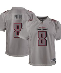 Kyle Pitts Atlanta Falcons Nike Youth Atmosphere Game Jersey - Gray